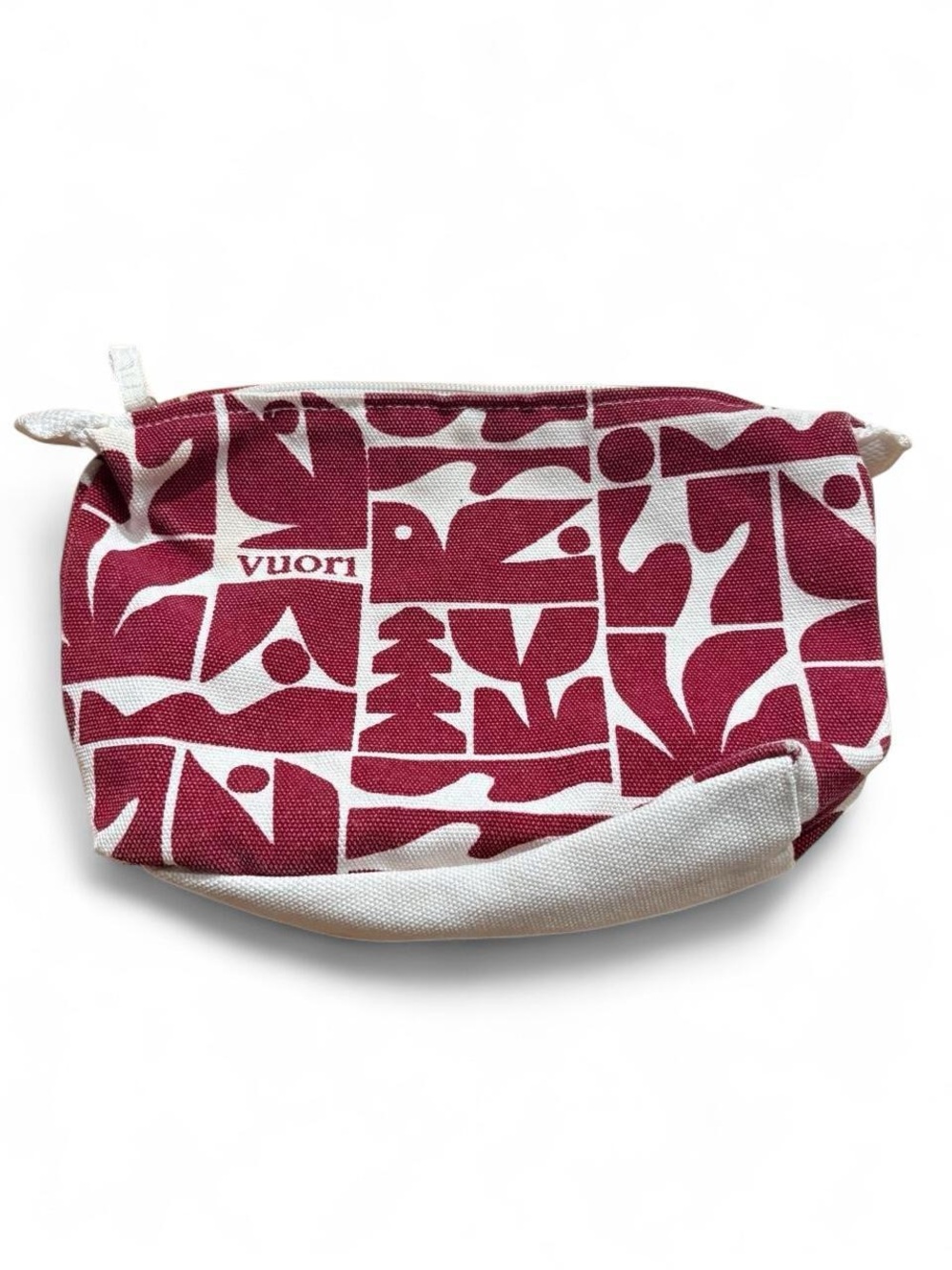 Vuori Limited Edition Holiday 2025 Canvas Zippered Pouch – Strawberry